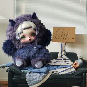 SKULLPANDA "You Found Me!" Plush Doll Pendant - Cerberus